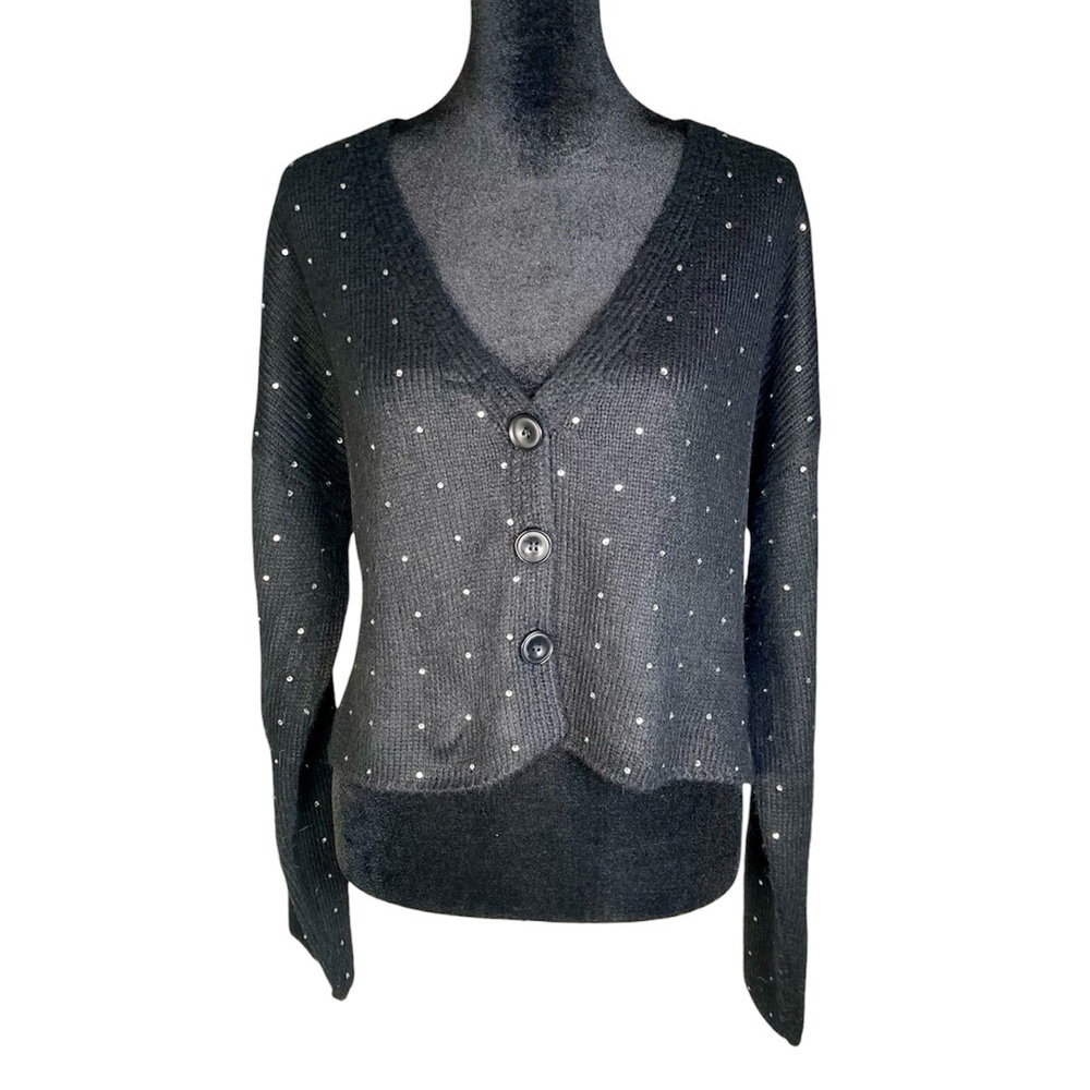 Forever 21 Black Cardigan with Sequins Size Medium​​​